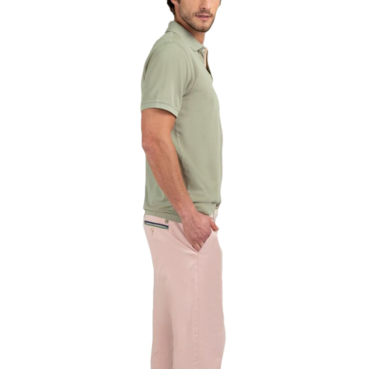pôle homme  el ganso pôle piqué garment dyed kaki