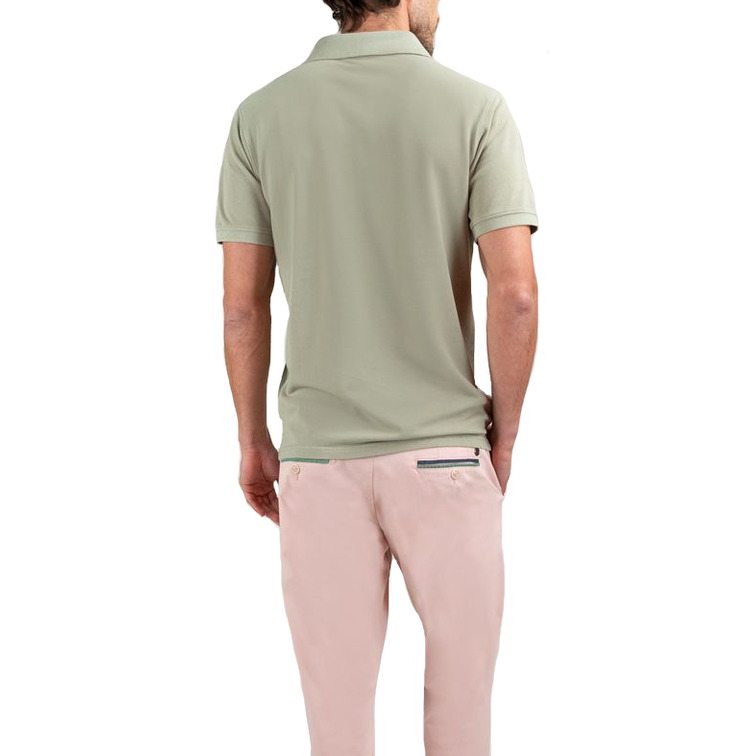 pôle homme  el ganso pôle piqué garment dyed kaki