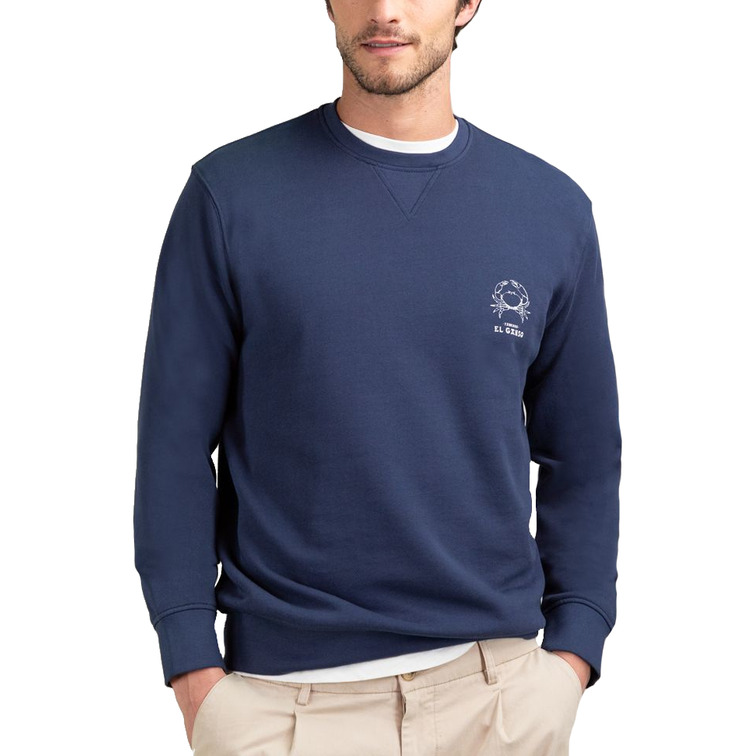 sweat-shirt homme  el ganso sweat-shirt cuello caja marino la