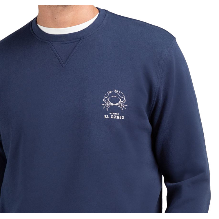 sweat-shirt homme  el ganso sweat-shirt cuello caja marino la