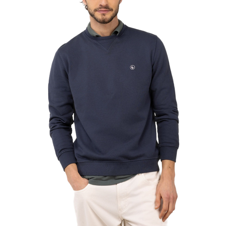 sweat-shirt homme  el ganso sweat-shirt cuello caja marino