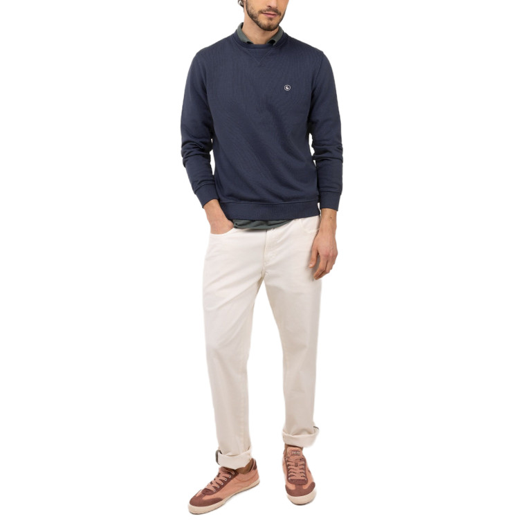 sweat-shirt homme  el ganso sweat-shirt cuello caja marino