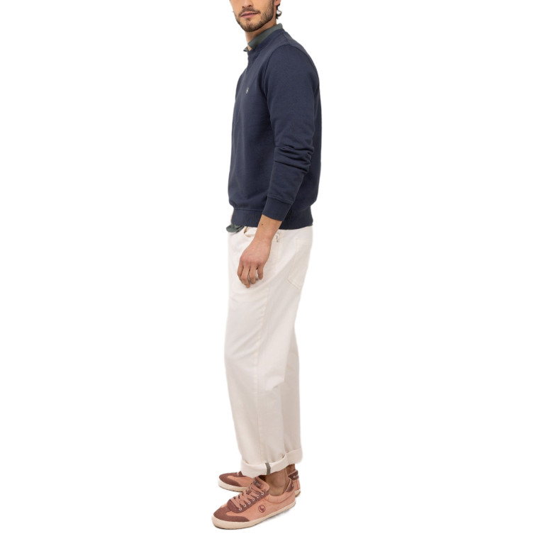 sweat-shirt homme  el ganso sweat-shirt cuello caja marino