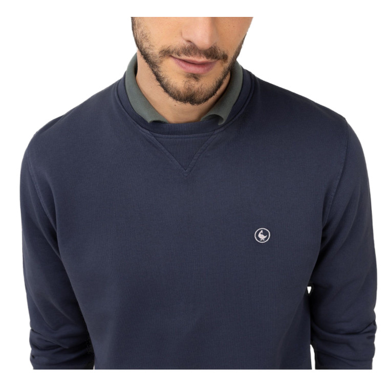 sweat-shirt homme  el ganso sweat-shirt cuello caja marino