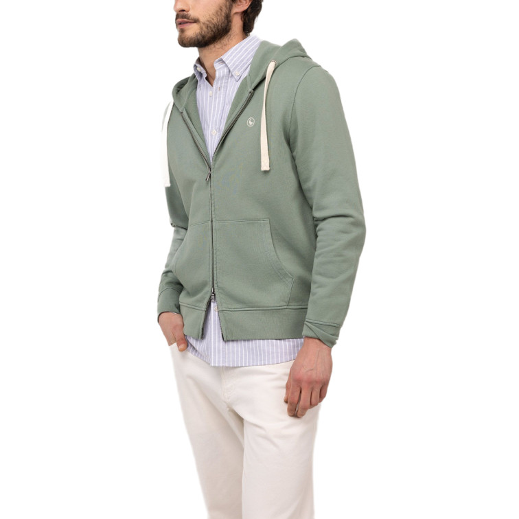 sweat-shirt homme  el ganso sweat-shirt cremallera verde