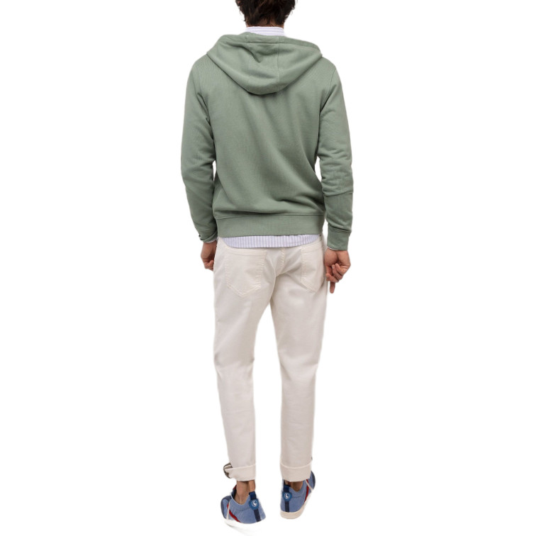 sweat-shirt homme  el ganso sweat-shirt cremallera verde