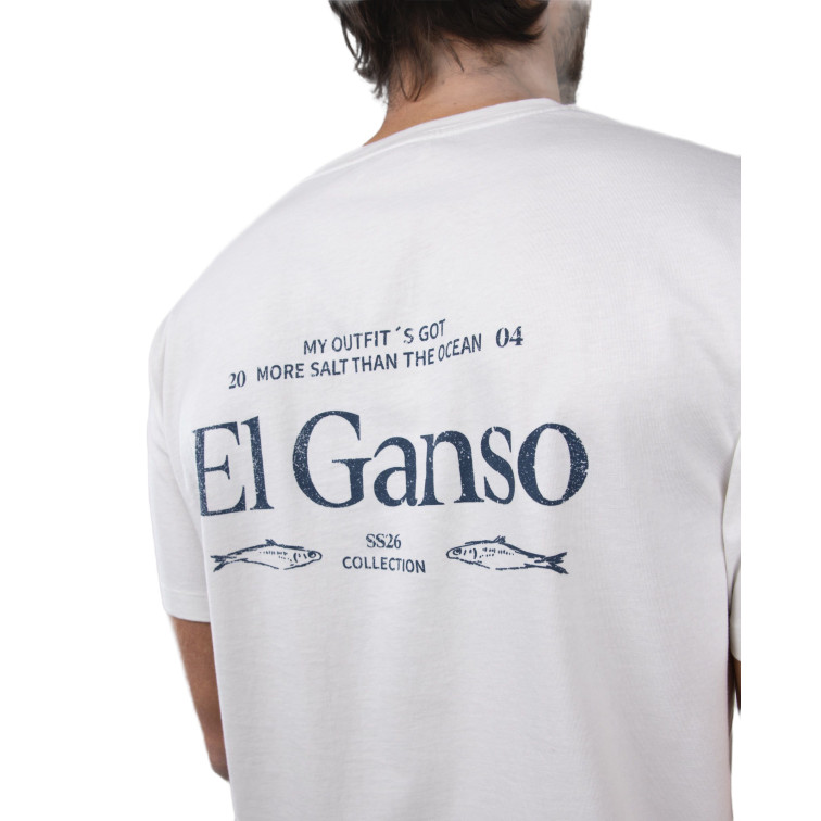 t-shirt homme  el ganso t-shirt peces blanco