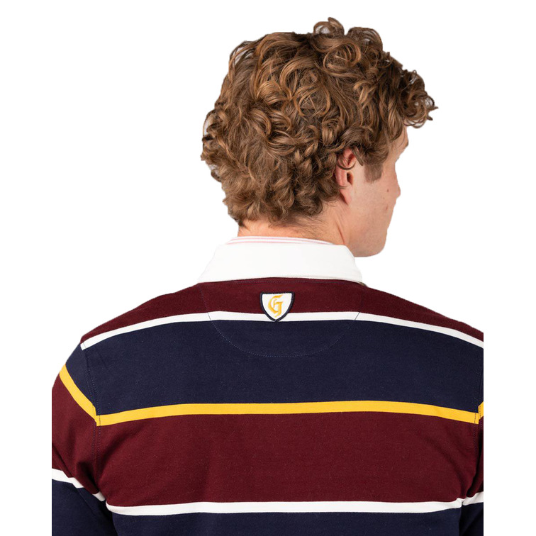 pôle homme  ganso pôle rugby rowing shirt burgun