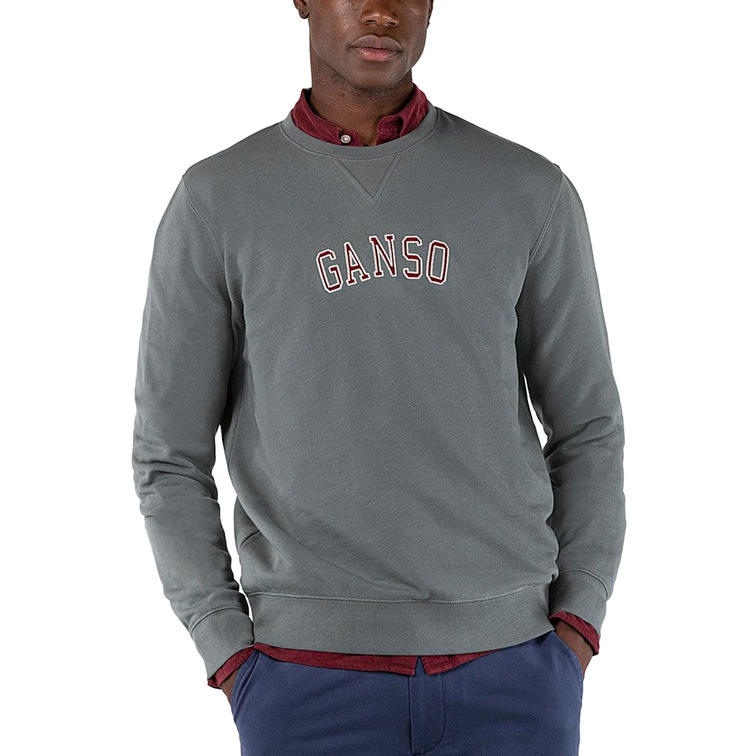 sweat-shirt homme  ganso sweat-shirt cuello caja gris plom