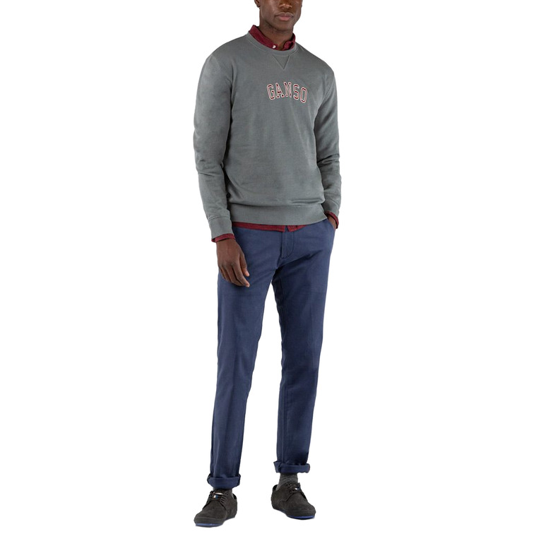 sweat-shirt homme  ganso sweat-shirt cuello caja gris plom