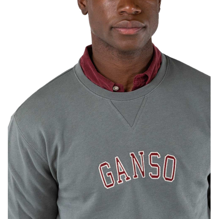 sweat-shirt homme  ganso sweat-shirt cuello caja gris plom