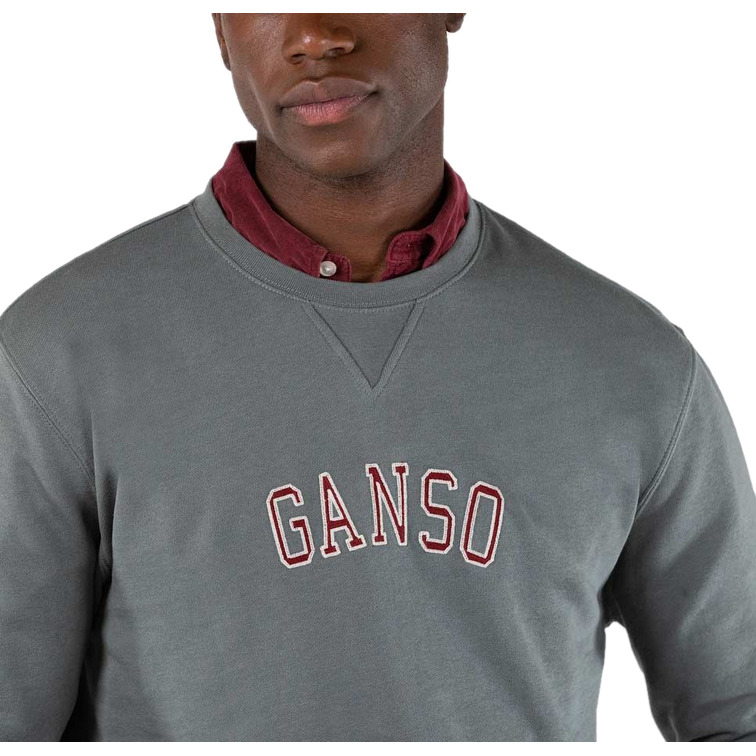 sweat-shirt homme  ganso sweat-shirt cuello caja gris plom