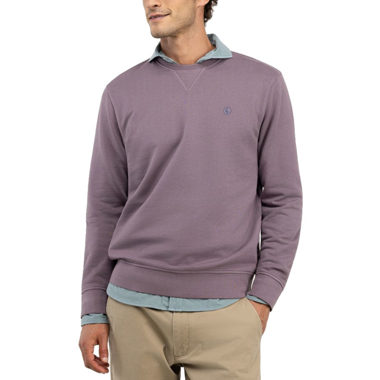 sweat-shirt homme  el ganso sweat-shirt cuello caja berenjena