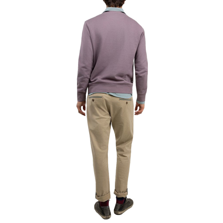 sweat-shirt homme  el ganso sweat-shirt cuello caja berenjena