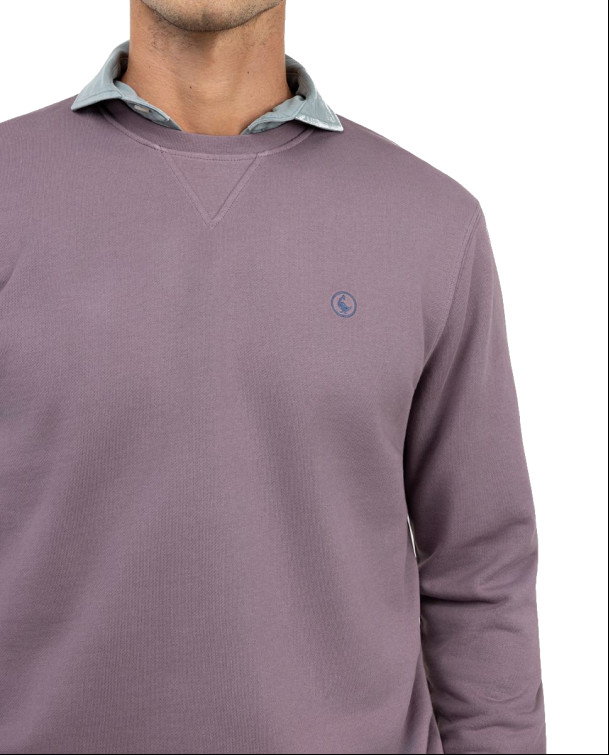 sweat-shirt homme  el ganso sweat-shirt cuello caja berenjena