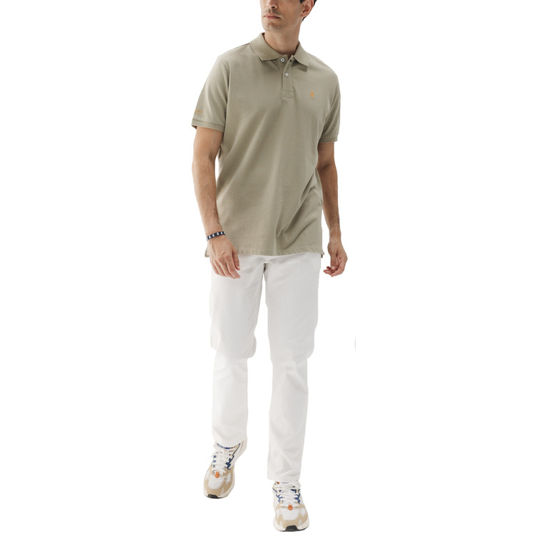 homme pôle lavado bordado a contrast verde