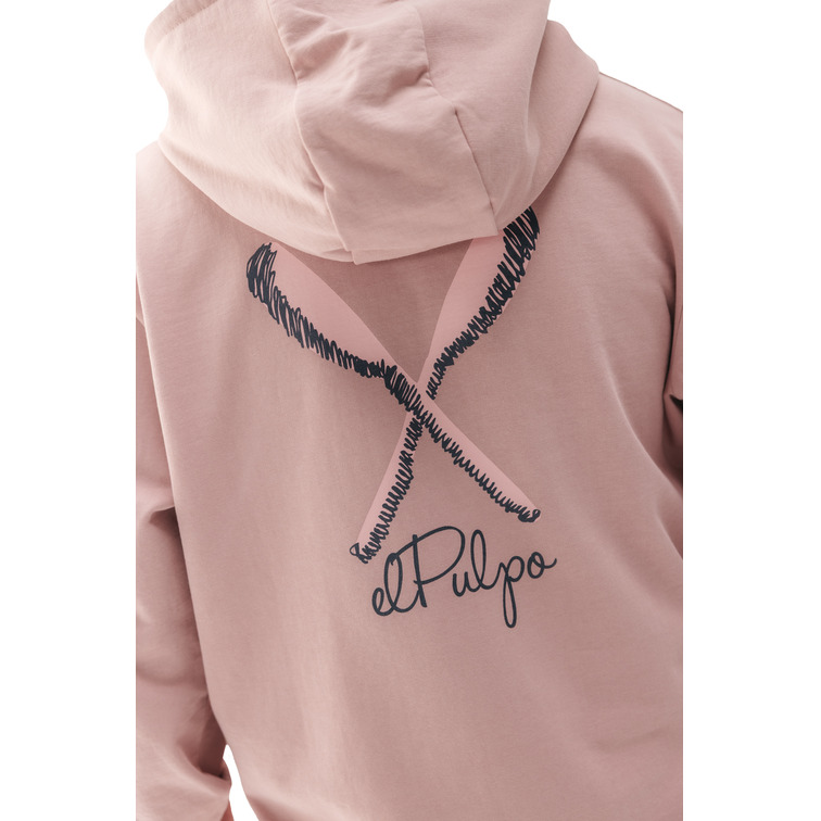 homme sweat-shirt capucha palas dibujad rosa