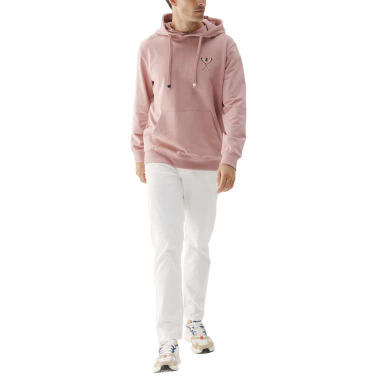 homme sweat-shirt capucha palas dibujad rosa