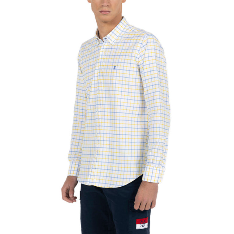 chemise homme  pulpo chemise cuadros bicolor oxford