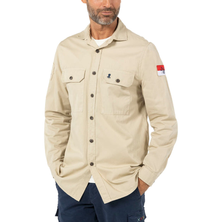 homme sobrechemise two pockets beige beige