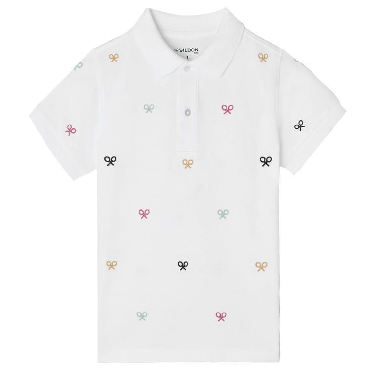 pôle garçon  silbon pôle kids multiraqueta blanca