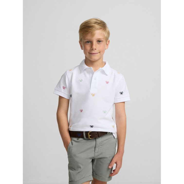 pôle garçon  silbon pôle kids multiraqueta blanca