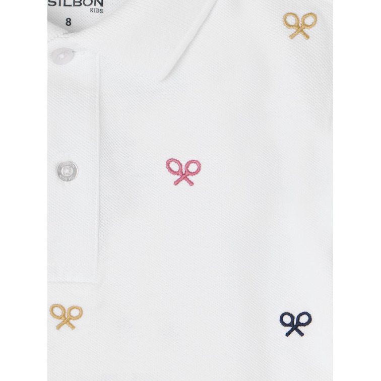 pôle garçon  silbon pôle kids multiraqueta blanca