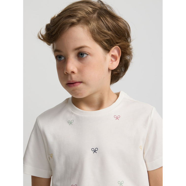 t-shirt garçon  silbon t-shirt kids multiraquetas bl