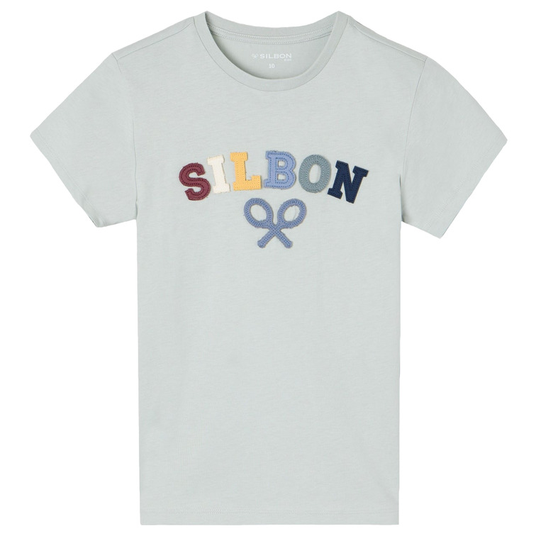 t-shirt garçon  silbon t-shirt kids raqueta media mu