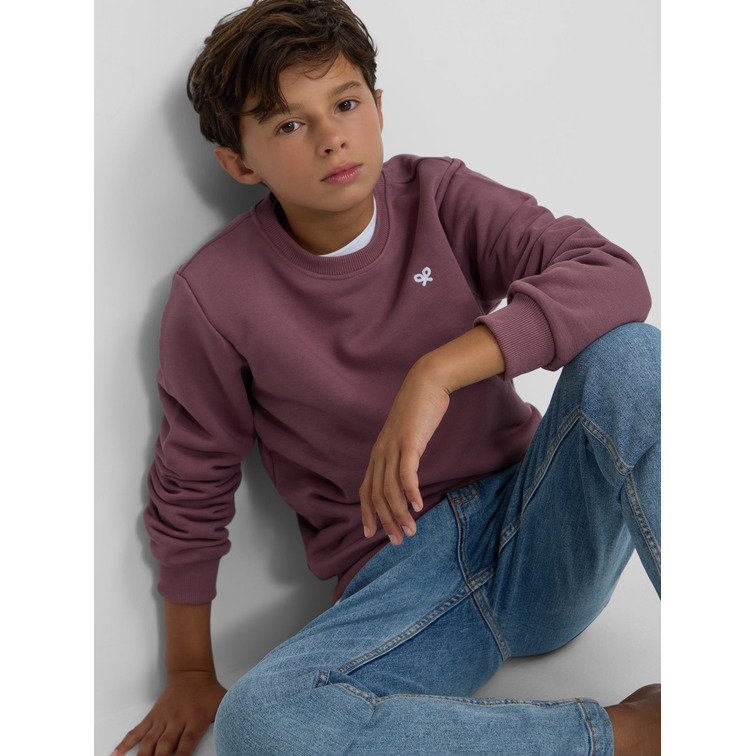 sweat-shirt garçon  silbon sweat-shirt kids petits burdeos
