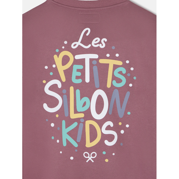 sweat-shirt garçon  silbon sweat-shirt kids petits burdeos