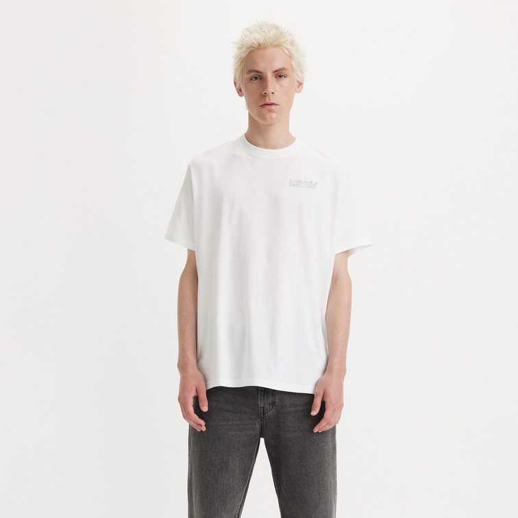 t-shirt homme  levis ss relaxed fit tee chrome head