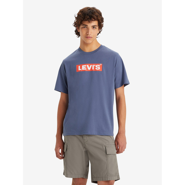 t-shirt homme  levis ss relaxed fit tee core boxtab