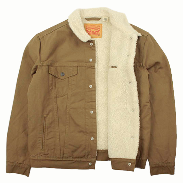 veste en jean homme  levis type 3 sherpa trucker cougar c