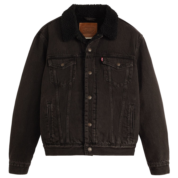 cazadora homme  levi's type 3 sherpa trucker built to