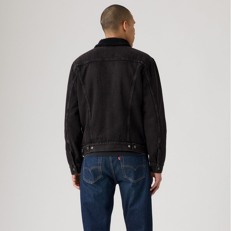 cazadora homme  levi's type 3 sherpa trucker built to