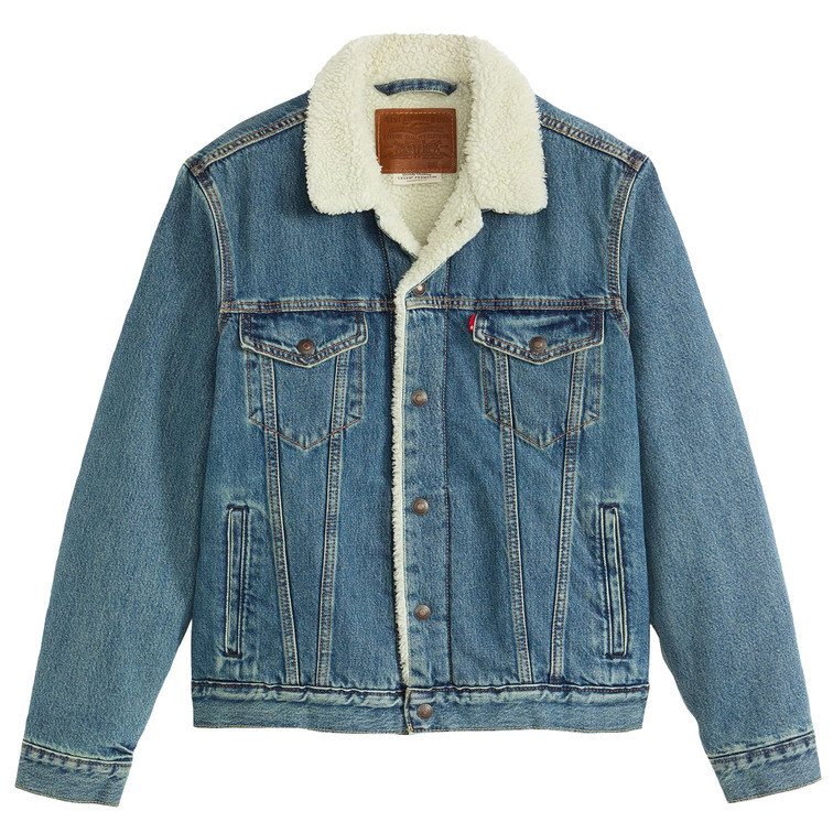 cazadora homme  levi's type 3 sherpa trucker in the m