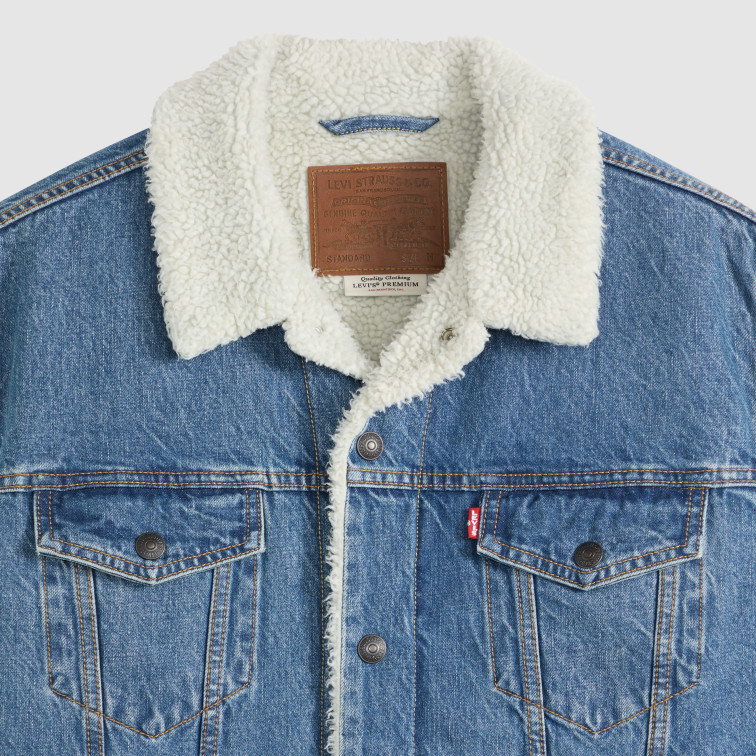 cazadora homme  levi's type 3 sherpa trucker