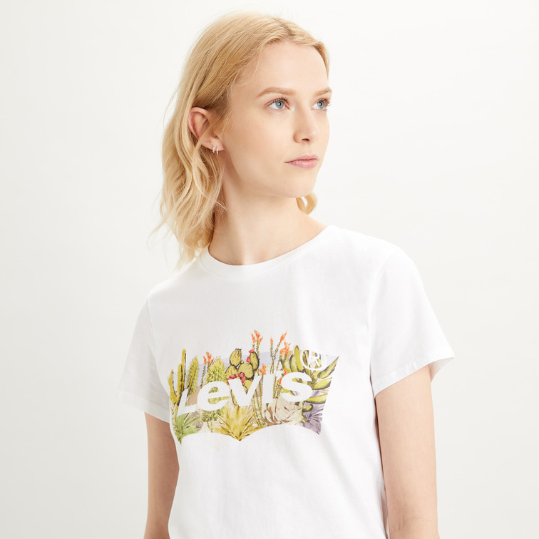 t-shirt femme  levis the perfect tee batwing desert
