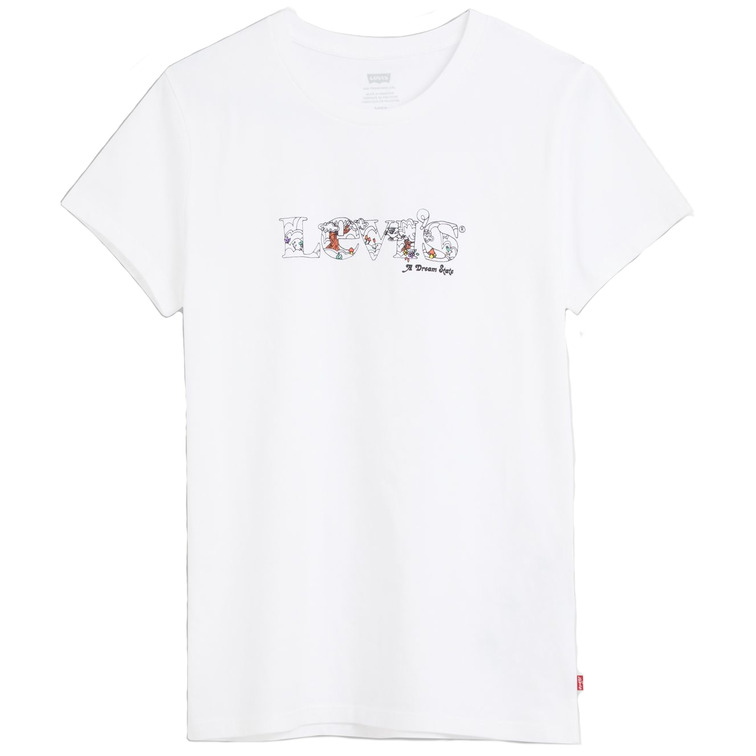 t-shirt femme  levis the perfect tee dream state mo