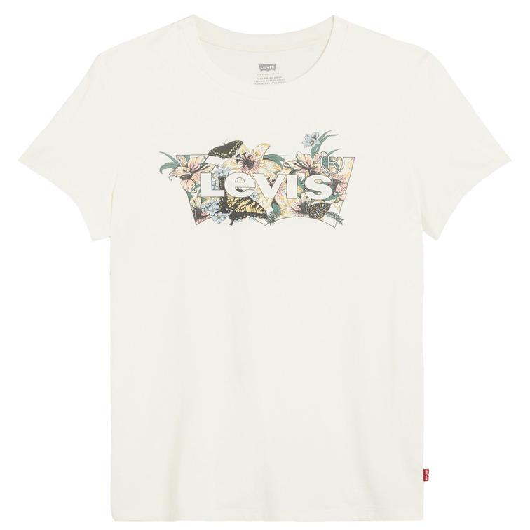 t-shirt femme  levi's the perfect tee whites