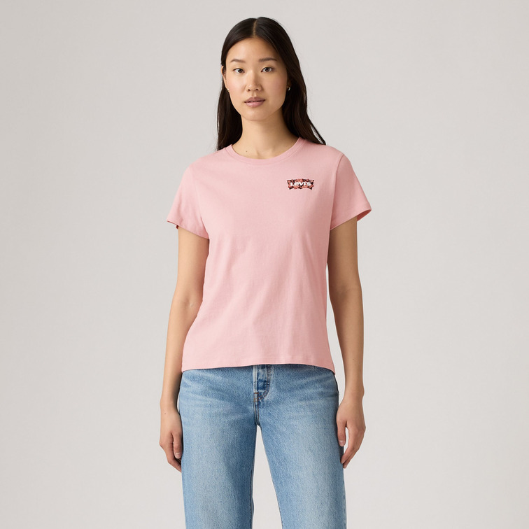 t-shirt femme  levi's the perfect tee gab rose bw fi
