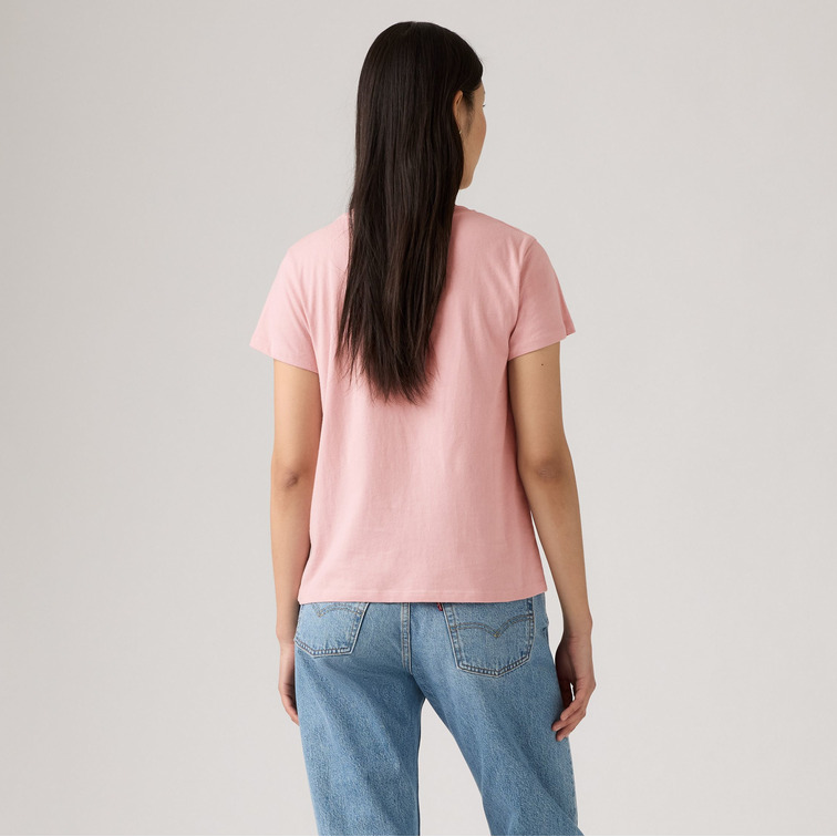 t-shirt femme  levi's the perfect tee gab rose bw fi