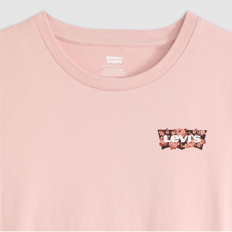 t-shirt femme  levi's the perfect tee gab rose bw fi