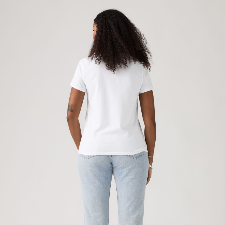 t-shirt femme  levi's the perfect tee serif stud out