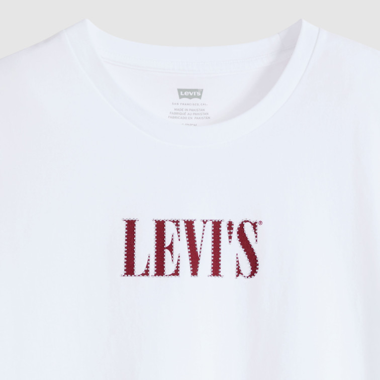 t-shirt femme  levi's the perfect tee serif stud out
