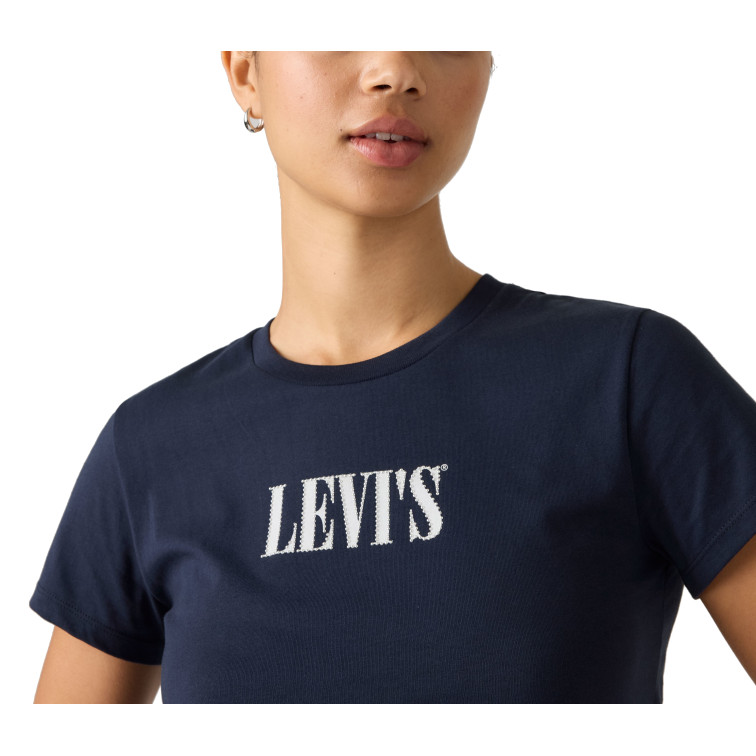 t-shirt femme  levi's the perfect tee serif stud out