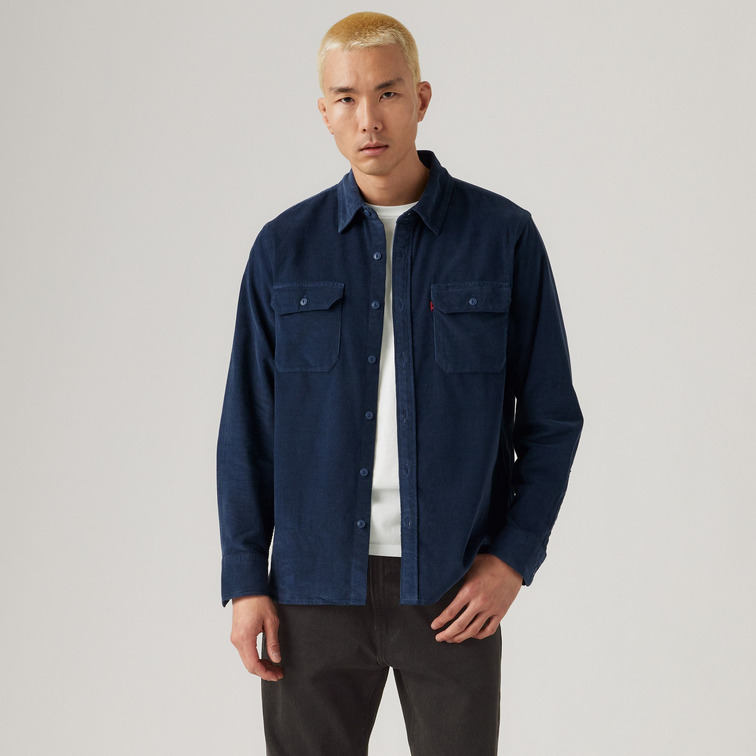 chemise homme  levi's jackson worker zodiac blue cor
