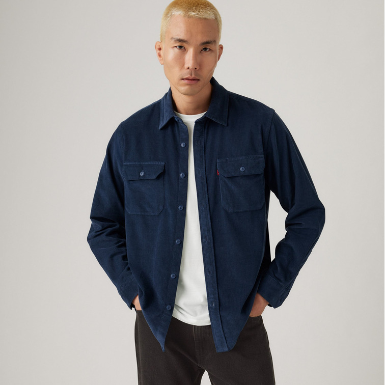 chemise homme  levi's jackson worker zodiac blue cor