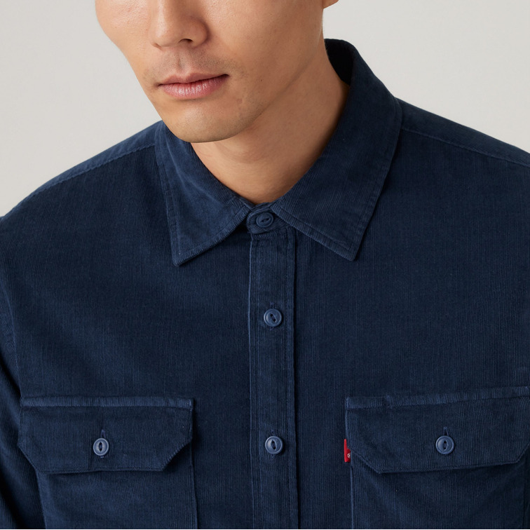 chemise homme  levi's jackson worker zodiac blue cor